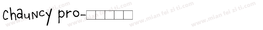 Chauncy pro字体转换